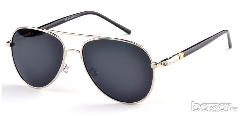 Мъжки Слънчеви Очила Aviator (Silver), снимка 1