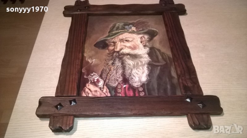 ретро картина-красива и стилна-57х48см-внос швеицария, снимка 1