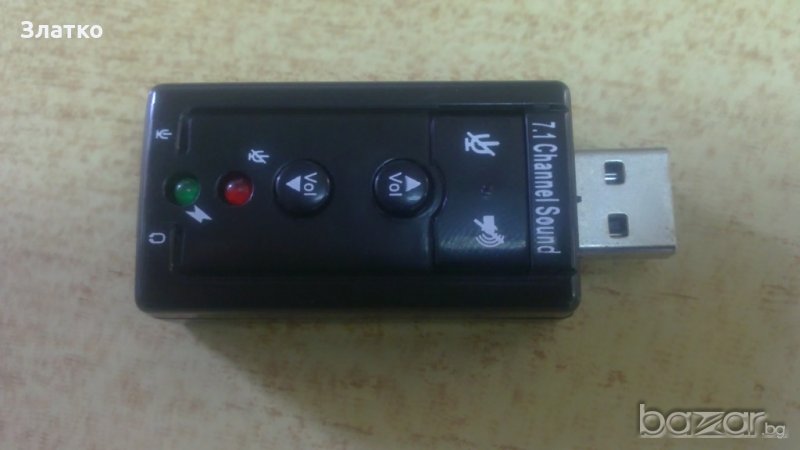 Звукова карта USB 2.0, външна(sound card) , снимка 1