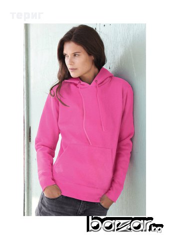  Дамски втален  суитшърт (Fruit of The Loom) , снимка 3 - Спортни екипи - 16431200