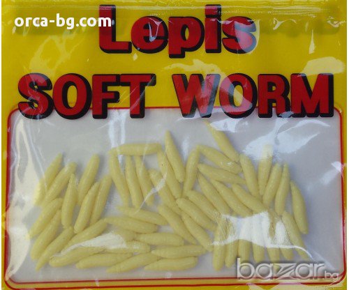 Изкуствени бял червеи за риболов - LEPIS SOFT WORM