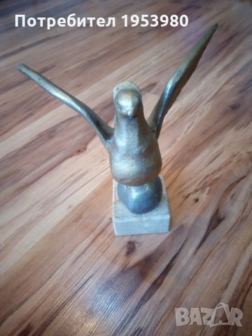 Метална фигура статуетка, снимка 2 - Антикварни и старинни предмети - 25338823