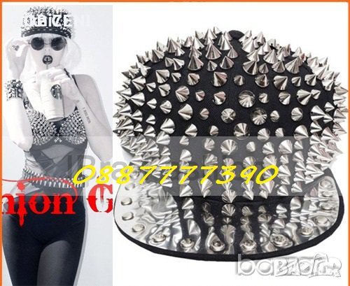 -40%Рапърска УНИСЕКС шапка с ОРИГИНАЛНИ значки/шипове и капси бъди ХИП ХОП!!!19,88лв , снимка 9 - Шапки - 25133723