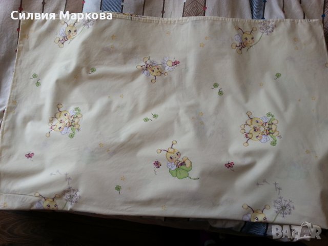 Два комплекта бебешки чаршафи с две възглавнички и олекотена завивка, снимка 1