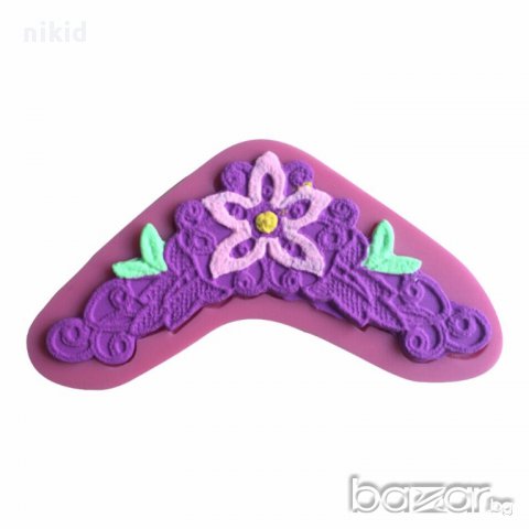 извит молд орнамент силиконова форма за украса фондан торта сладки декор