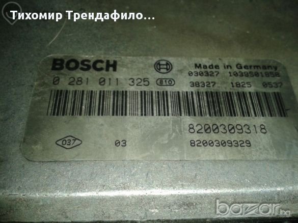 Renault  2.2 Dci Ecu 0281011325 8200309318, 0 281 011 325 компютър за рено еспейс 2.2 дци 2004г , снимка 4 - Части - 11626103