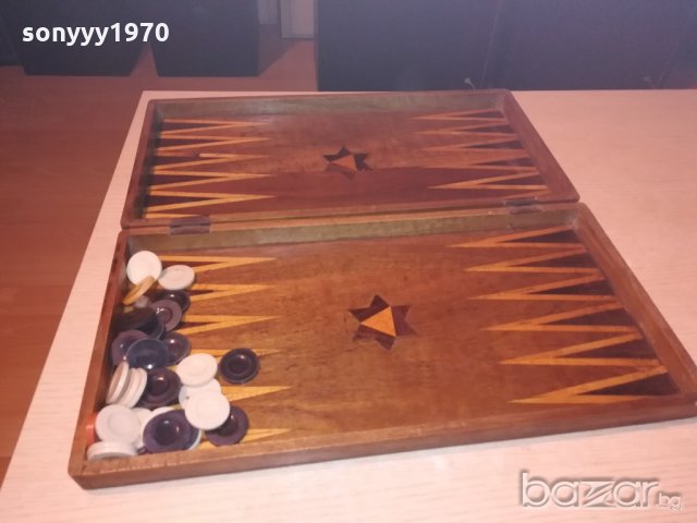 стара табла-50х50см естествен фурнир, снимка 11 - Колекции - 20979045