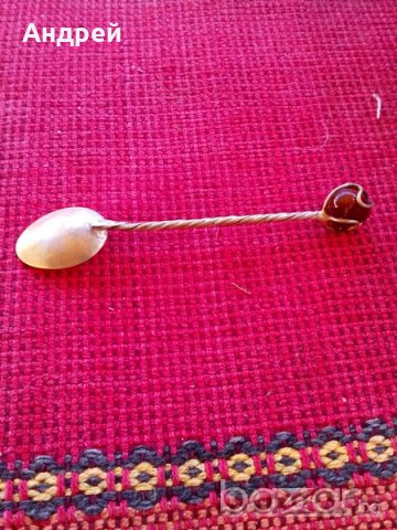 Старинна лъжичка,лъжица, снимка 3 - Антикварни и старинни предмети - 19212558