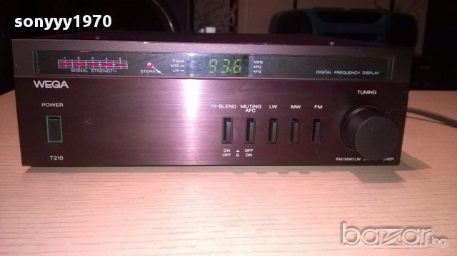 Wega t210-stereo tuner-w.germany-внос швеицария, снимка 2 - Ресийвъри, усилватели, смесителни пултове - 14286023