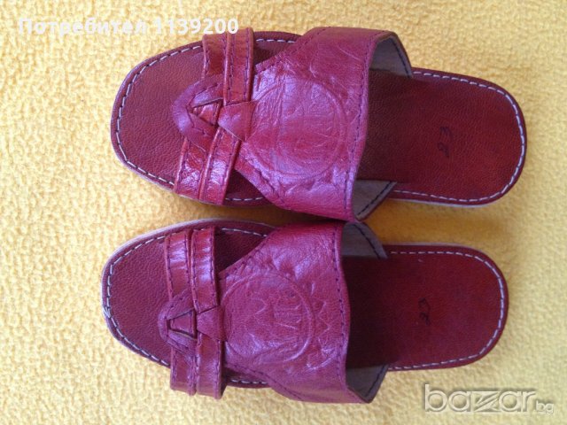 Нови летни сандали чехли 23 номер естествена кожа ръчна изработка за момче, снимка 5 - Детски сандали и чехли - 20866585