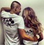 ЗА ВЛЮБЕНИ! MR & MRS MICKEY LOVE тениски БЕЗПЛАТНО добавяне на ДАТА по избор!, снимка 1 - Тениски - 12258341