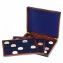 луксозна дървена кутия за съхранение на монети издавани от БНБ, снимка 1 - Нумизматика и бонистика - 24110111