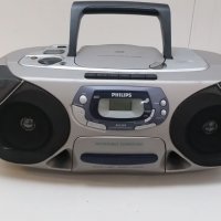 CD player с радио, касета Philips AZ 1209, снимка 1 - Аудиосистеми - 25776109