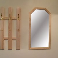 Антре-огледало и закачалка от масив, снимка 12 - Огледала - 14796567