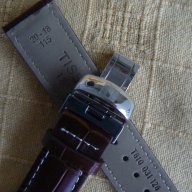 Кожена кафява каишка Tissot 20мм., снимка 4 - Каишки за часовници - 10859308