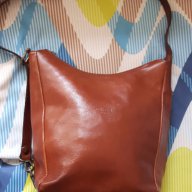 MUSKA - кафява чанта от естествена кожа, снимка 7 - Чанти - 17666759