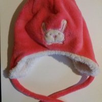 Дет.шапка-"Simply Star"-/плюш/-цикламена. Закупена от Италия., снимка 1 - Шапки, шалове и ръкавици - 22492831