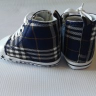 Бебешки пантофки/буйки за момче и момиче с цип, памучен текстил, снимка 3 - Бебешки обувки - 9774216