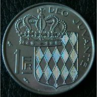 1 франк 1960, Монако, снимка 1 - Нумизматика и бонистика - 15867524