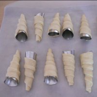 221 Метални фунийки за сладки с пълнеж форми за фунийки с крем 6 броя в комплект, снимка 6 - Форми - 20429681