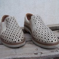 Дамски резани обувки от естествена кожа , снимка 4 - Дамски ежедневни обувки - 25692681