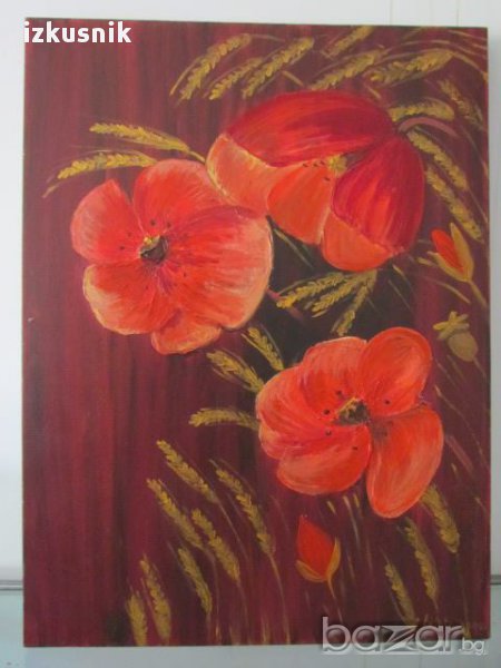 Макове на Lutgarde D'Hulster, белгийска художничка, снимка 1