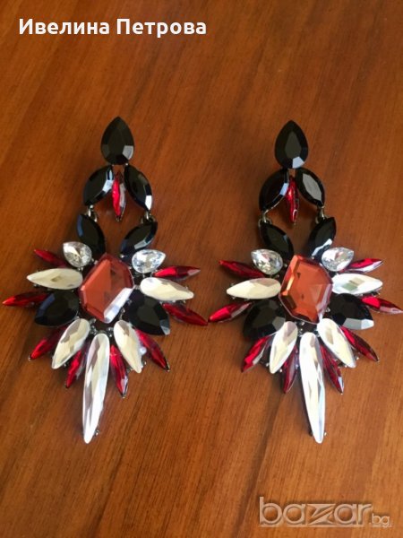 Обеци с кристали, снимка 1