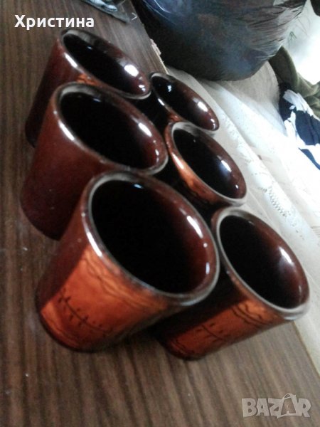 Стари керамични чашки, снимка 1