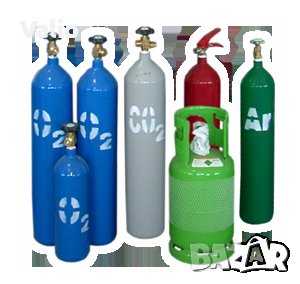 Бутилки с Со2,Каргон,Аргон,Азот и Кислород нови заредени, снимка 1