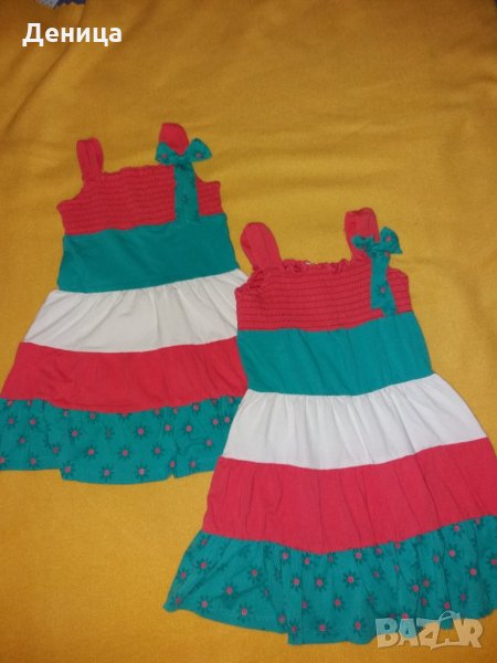 Роклички за близначки на 3-4 г., 2 бр. за 10 лв., снимка 1
