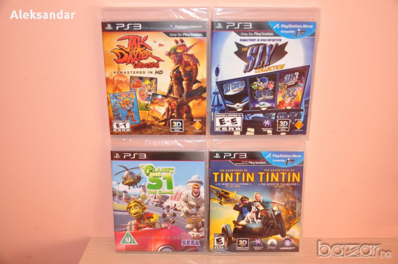 Нови игри.sly Hd Trilogy,jak & Daxter Hd Trilogy,tintin,Planet 51, ps3, снимка 1