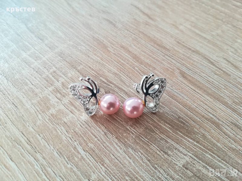 Дамски обеци  перли , снимка 1