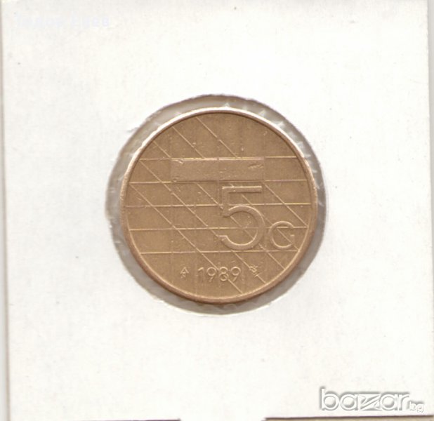 Netherlands-5 Gulden-1989-KM# 210-Beatrix , снимка 1