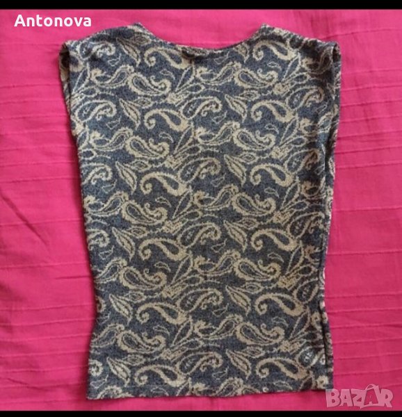Винтидж топ с метални нишки, снимка 1