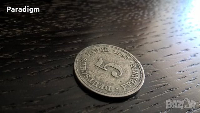 Райх монета - Германия - 5 пфенига | 1897г.; серия A