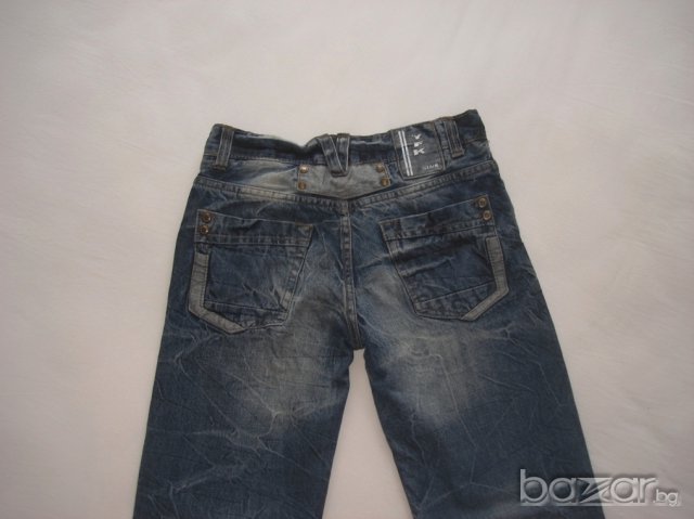 Okay,модерни,мачкани дънки за момче,152/158 см.  , снимка 2 - Детски панталони и дънки - 16380969