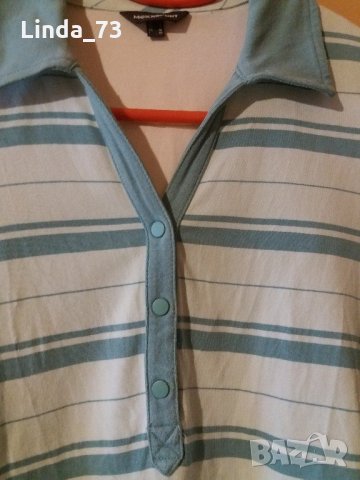 Дам.тениска-"MEXXSPORT"-/памук+ликра/-бяла+св.зелено. Закупена от Италия., снимка 5 - Тениски - 21973071