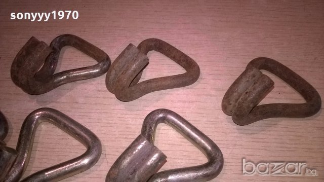 6бр куки-метални от колани за тир-здрви и яки-8х7х5см, снимка 5 - Аксесоари и консумативи - 19922895