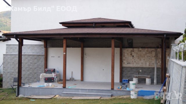 Навеси, дървени конструкции и покриви от фирма ХАМЪР БИЛД ЕООД, снимка 12 - Монтажи - 14396344
