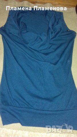 Блуза гръцко деколте с капси, снимка 1 - Туники - 25922415