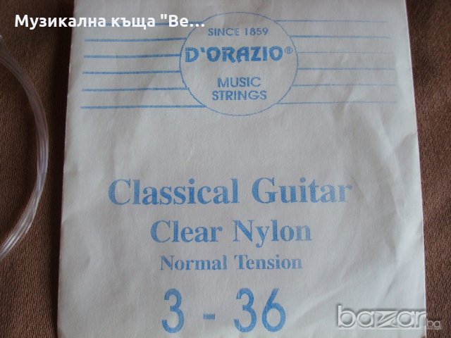 единична трета струна /бял найлон/ Дорацио
