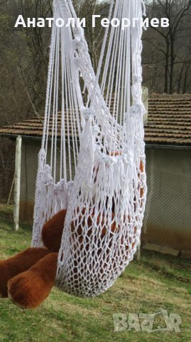 Люлка-ръчно плетена, снимка 3 - Градински мебели, декорация  - 24752157