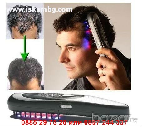 Лазерна четка за косопад Power Grow Comb - код 0286, снимка 4 - Аксесоари за коса - 12291878