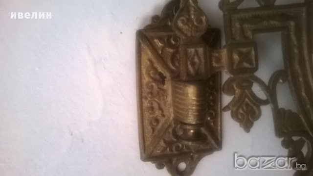 бронзов свещник за пиано,стена, снимка 5 - Антикварни и старинни предмети - 17935853