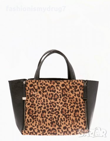 Уникална чанта с леопардов принт , снимка 1