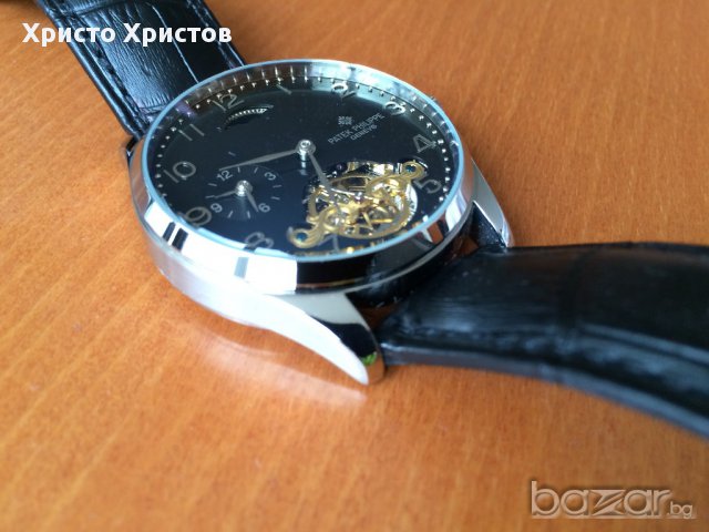 Мъжки луксозен часовник PATEK PHILIPPE клас ААА+ реплика, снимка 14 - Мъжки - 8543456