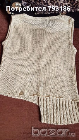 Маркова асиметрична блуза/елек Cache, снимка 5 - Елеци - 20068246