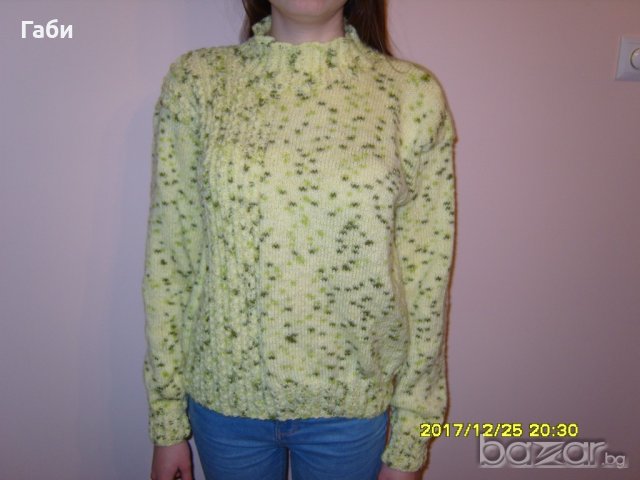 Ръчно плетена дамска блуза, снимка 1 - Блузи с дълъг ръкав и пуловери - 20252688