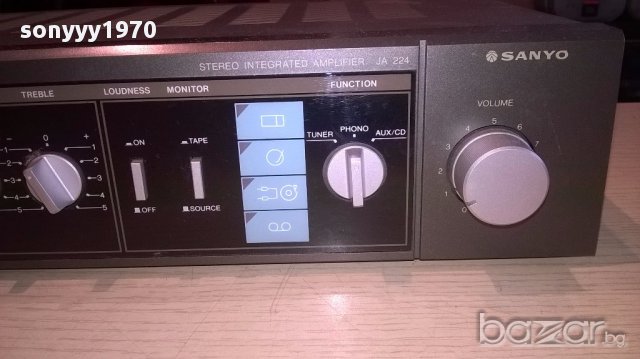 Sanyo-amplifier-made in japan-здрав-внос швеицария, снимка 10 - Ресийвъри, усилватели, смесителни пултове - 13891335