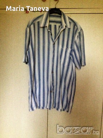 Мъжка риза с къс ръкав, снимка 1 - Ризи - 18408908